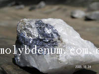 Minerais de molybdène