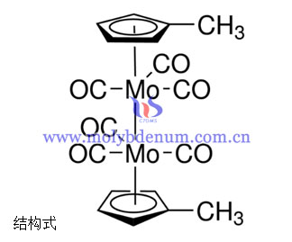 methylcyclopentadienyl molybdenum tricarbonyl structural formula image