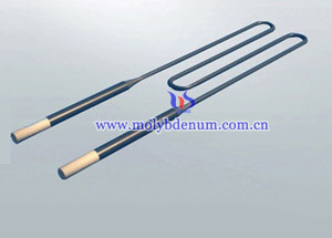 W-shaped molybdenum disilicide rod