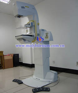 Imagem da máquina de mamografia do alvo de molibdênio